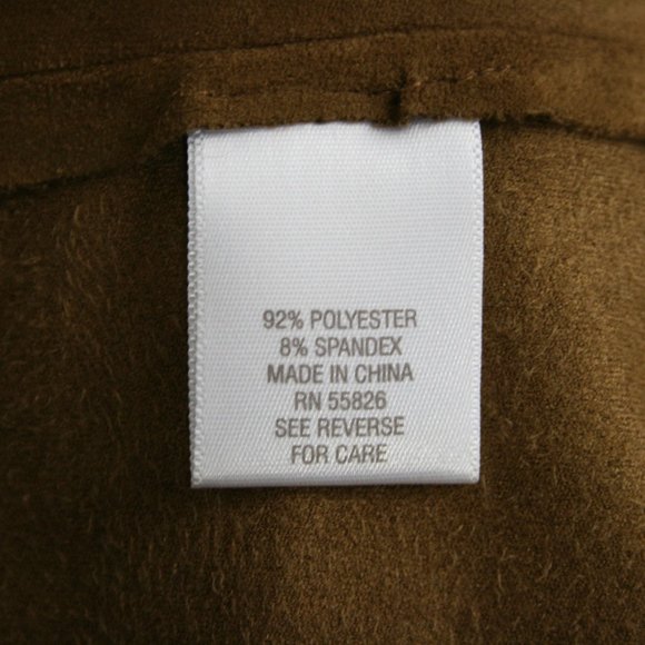 Dress Barn Lightweight Camel Faux Suede Jacket SZ M EUC - Picture 7 of 8